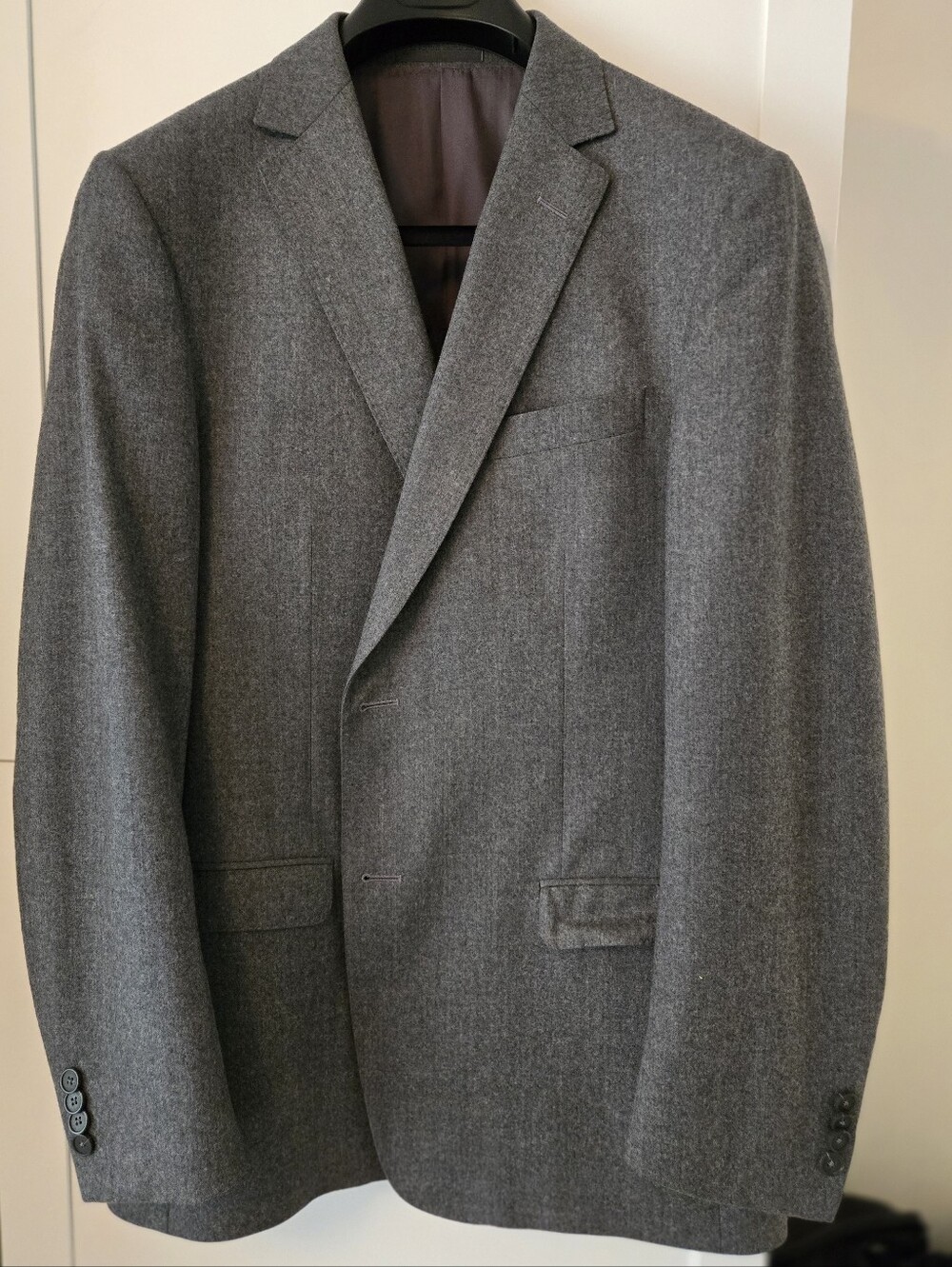 Z Zegna Mid Grey Flannel SJ 42L